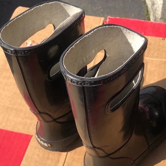 BOGS Kids Rubber Waterproof Rain Boot for Boys and Girls Shoe, Gray Size 13 - Picture 6 of 11